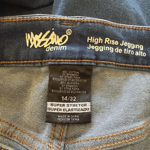 NWT Mossimo Super Stretch High Rise Jegging with Floral Embroidery Size 14/32 - Picture 5 of 14